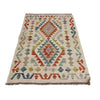 Hand Knotted Afghan Style Kilim 2' 8" x 3' 11" ft / 81 x 120 cm - No. R38340
