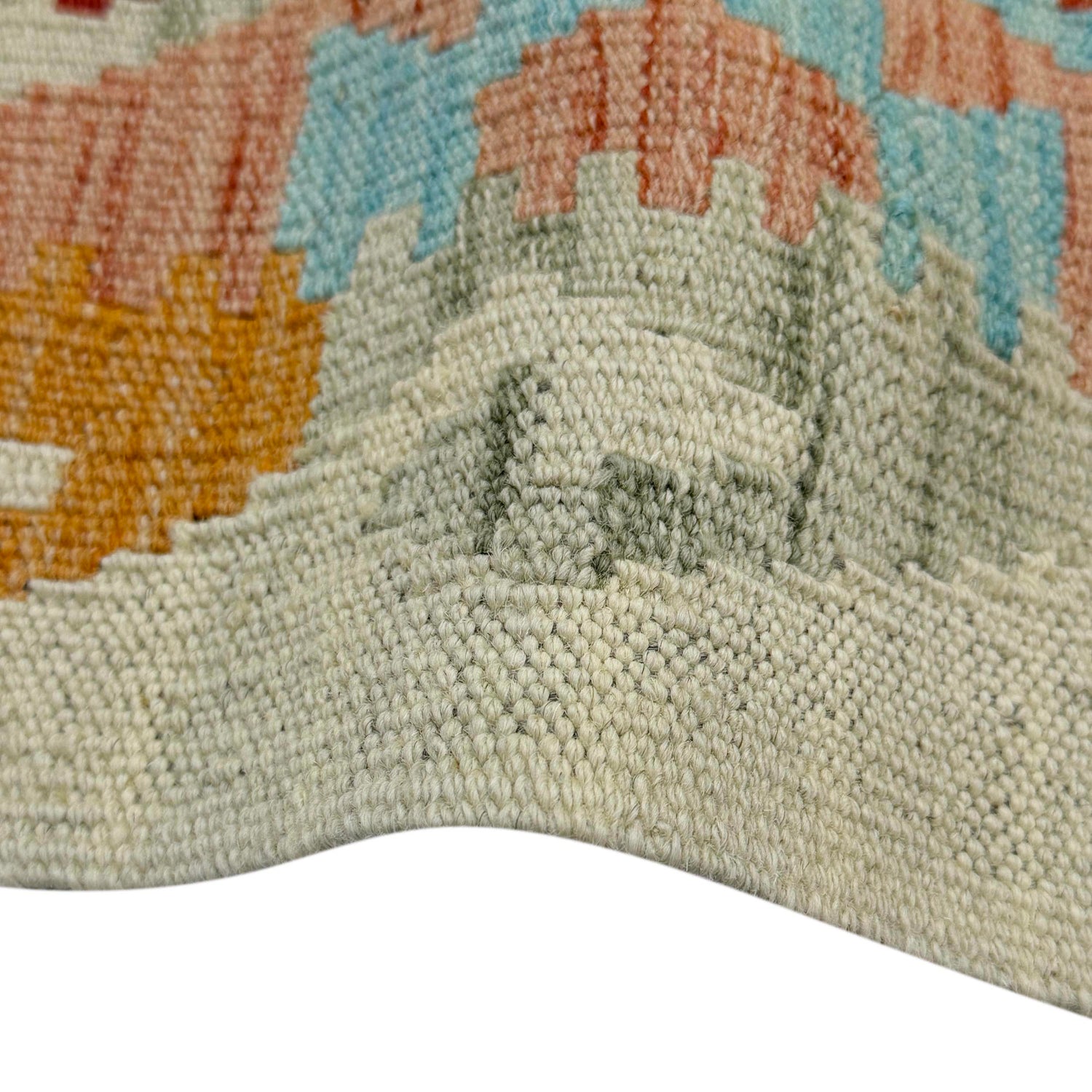 Hand Knotted Afghan Style Kilim 2' 8" x 4' 0" ft / 81 x 123 cm - No. R38341
