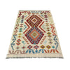 Hand Woven Wool Kelim 2' 10" x 4' 2" ft / 87 x 128 cm - No. R38343