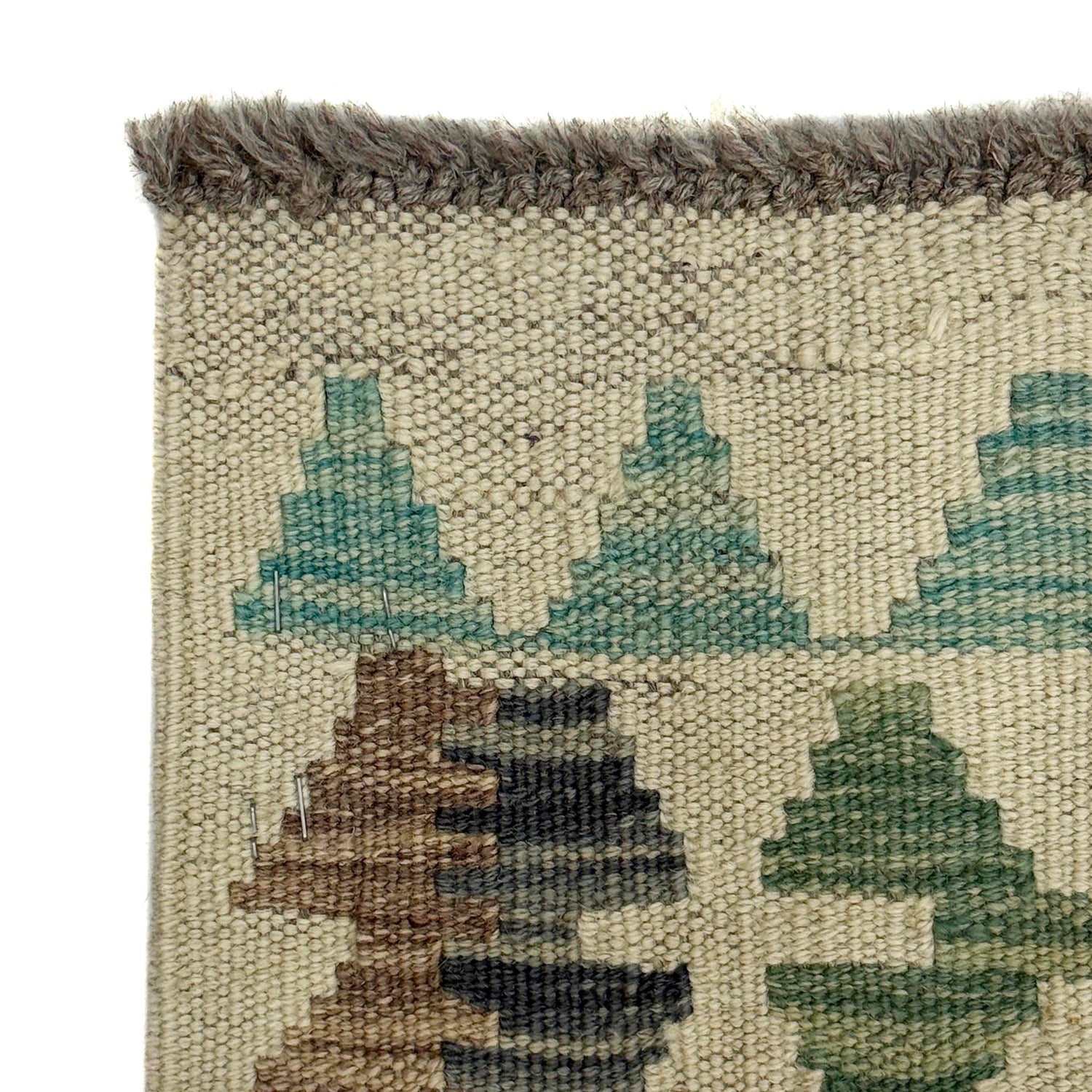 Handmade Turkish Design Wool Kilim 2' 8" x 4' 1" ft / 81 x 125 cm - No. R38346