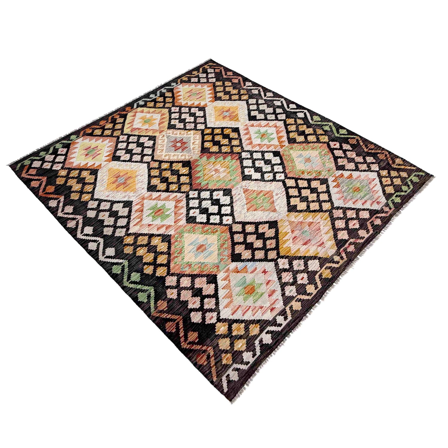 Medium Size Chobi Kilim 4' 9" x 6' 0" ft / 145 x 183 cm - No. R38349