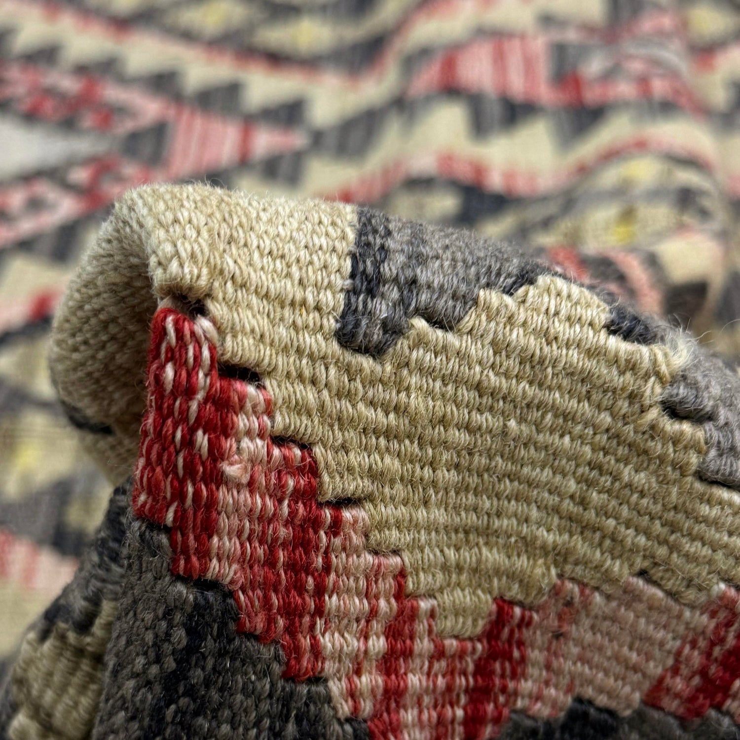 Hand Knotted Flatweave Kilim 4' 10" x 6' 8" ft / 147 x 203 cm - No. R38364