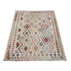 Handmade Afghan Vegetable Kilim 5' 0" x 6' 4" ft / 152 x 192 cm - No. R38365