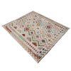 Handmade Afghan Vegetable Kilim 5' 0" x 6' 4" ft / 152 x 192 cm - No. R38365