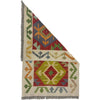 Handmade Turkish Design Wool Kilim 1' 10" x 3' 1" ft / 57 x 95 cm - No. R38436