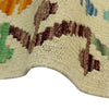 Multi Color ful Flat-Weave Wool Kilim 4' 10" x 6' 5" ft / 147 x 196 cm - No. R38451