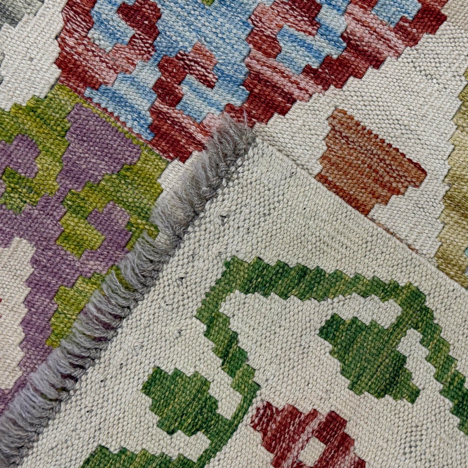 Handmade Vegetable Kilim 5' 1" x 6' 10" ft / 156 x 208 cm - No. R38452