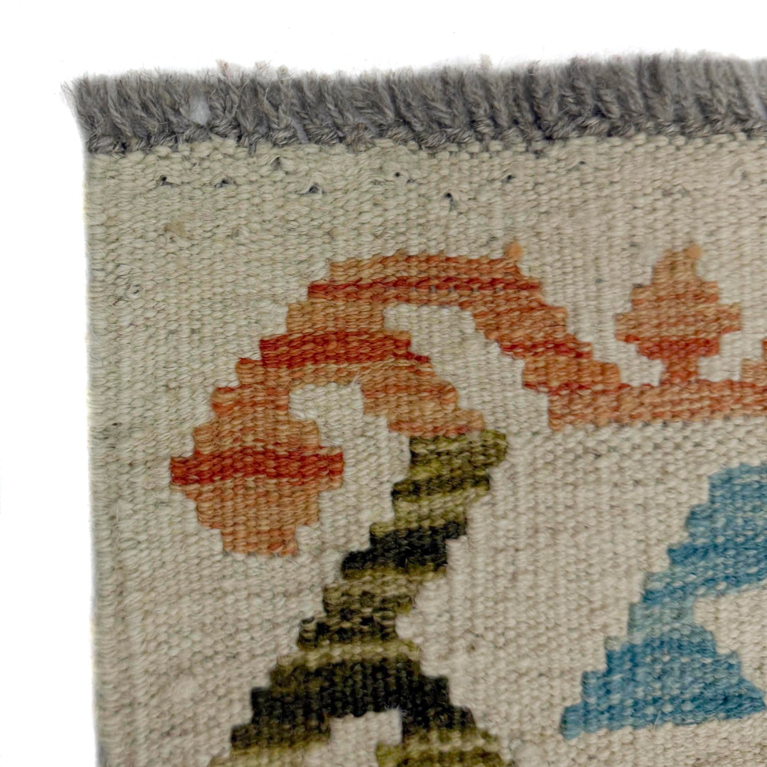 Hand Knotted Flatweave Kilim Runner 1' 10" x 6' 0" ft / 56 x 183 cm - No. R38608