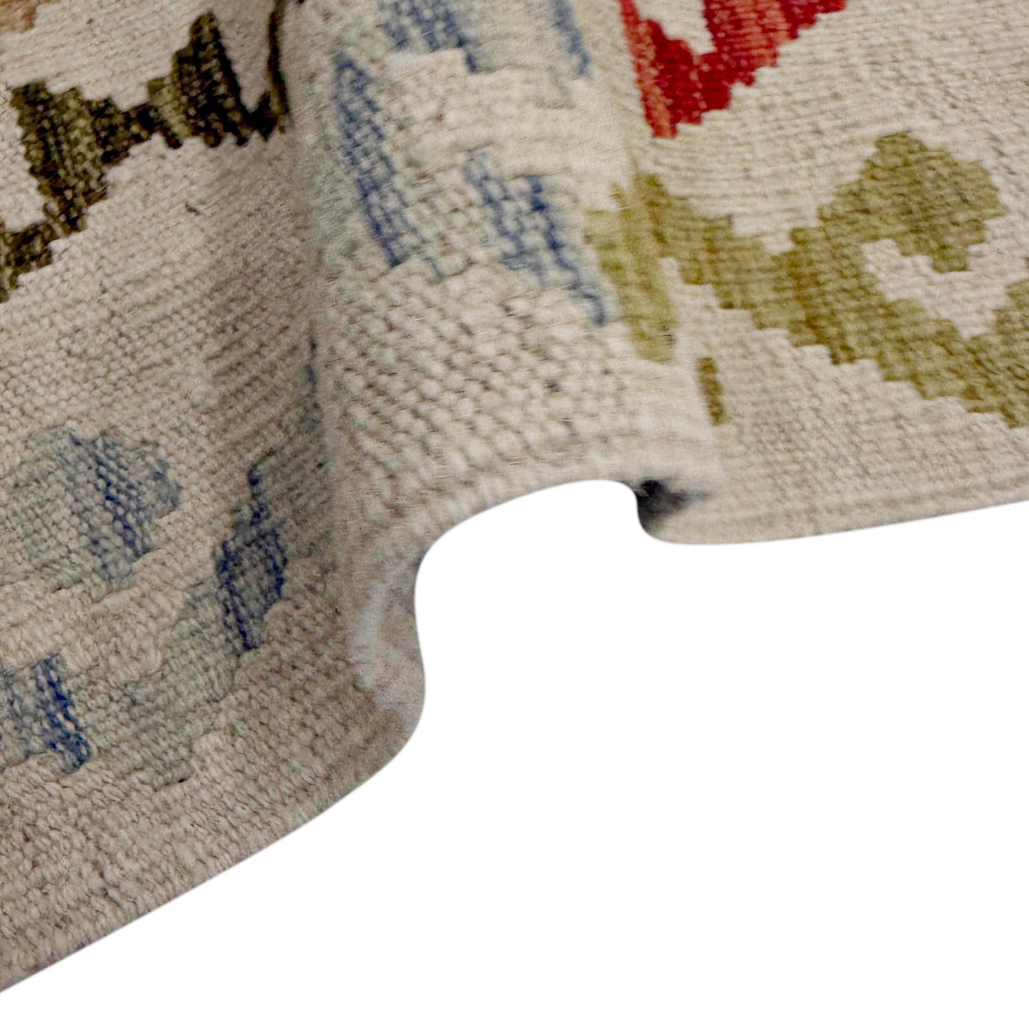 Hand Knotted Flatweave Kilim Runner 1' 10" x 6' 0" ft / 56 x 183 cm - No. R38608