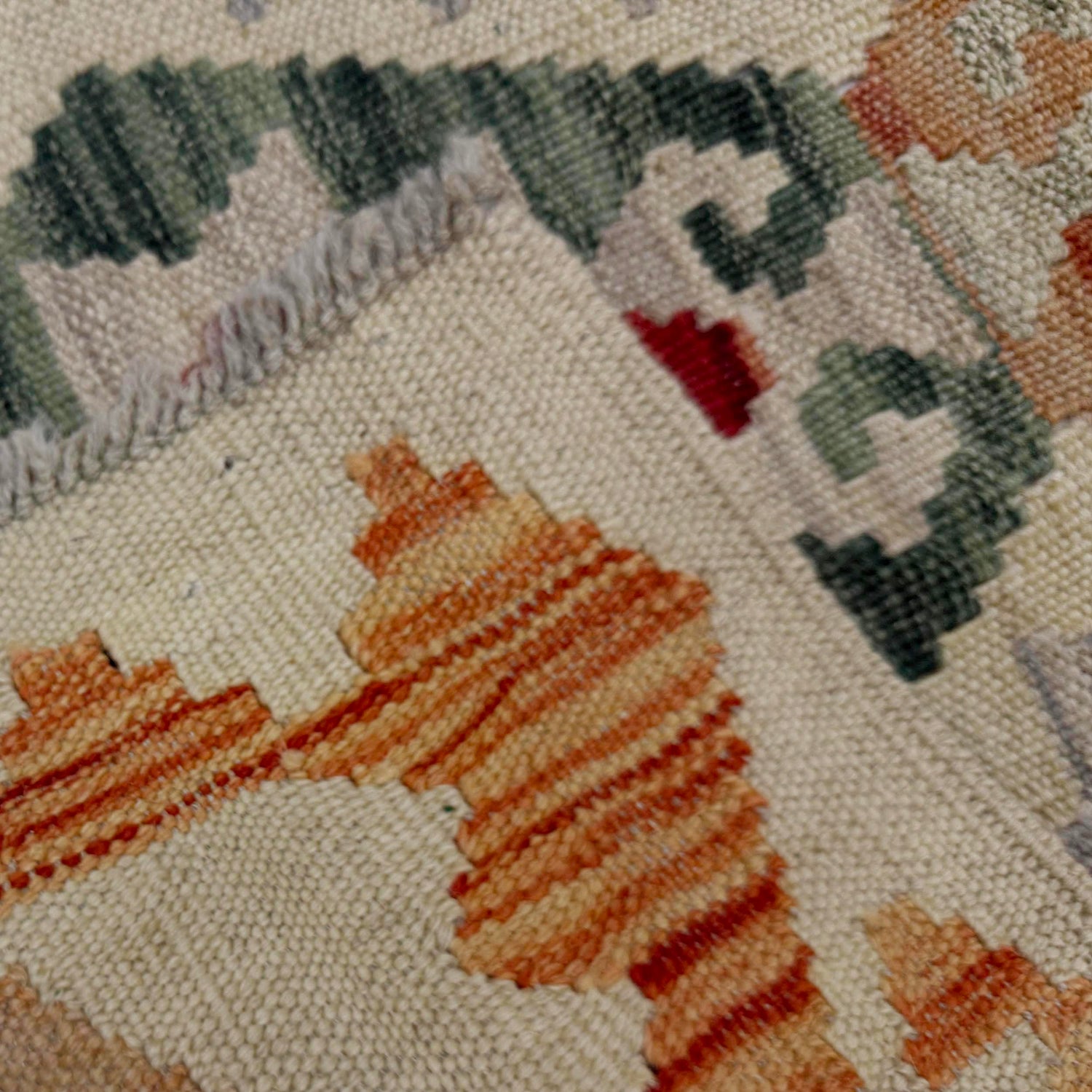 Handmade Afghan Vegetable Kilim Runner 1' 11" x 5' 7" ft / 59 x 169 cm - No. R38610
