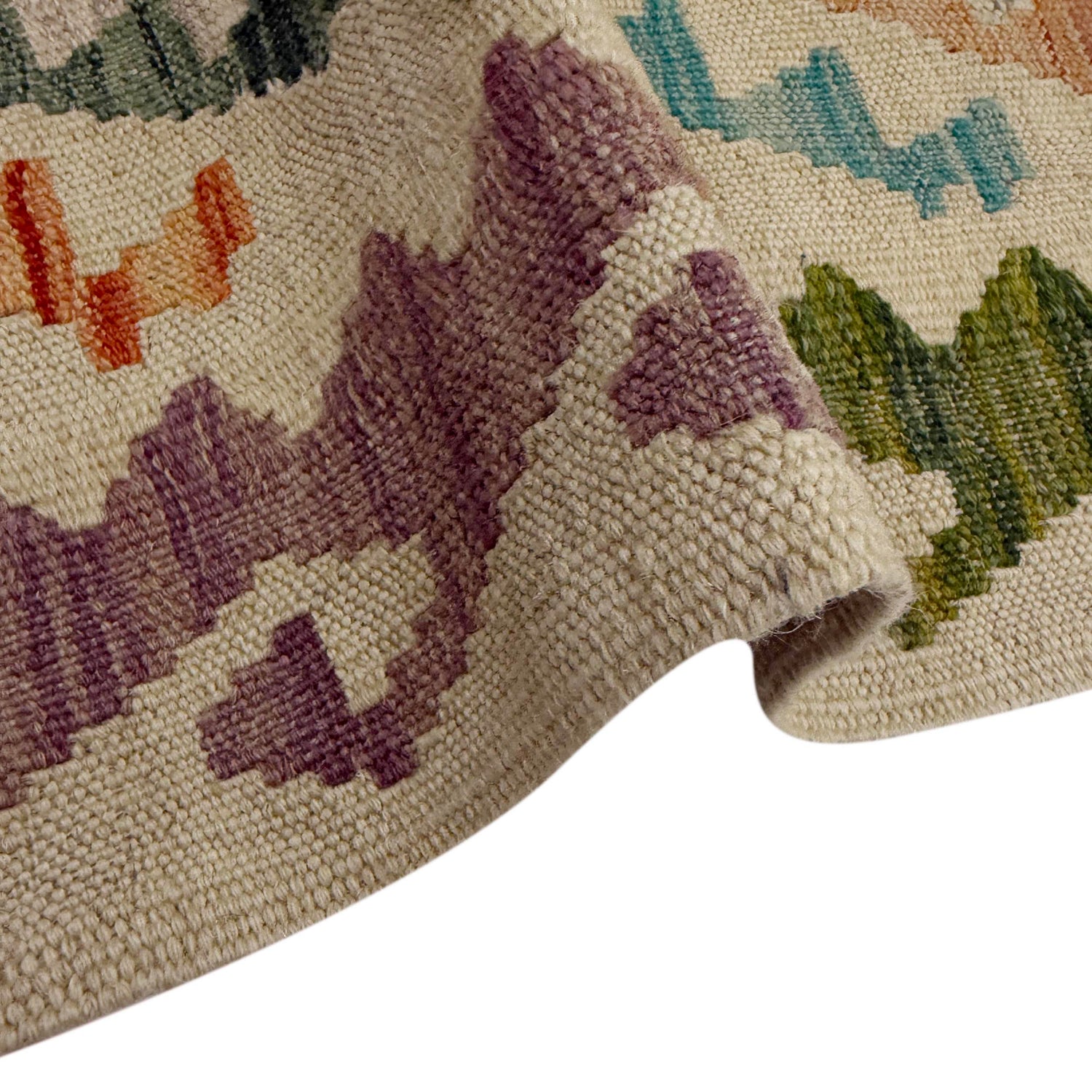 Handmade Afghan Vegetable Kilim Runner 1' 11" x 5' 7" ft / 59 x 169 cm - No. R38610