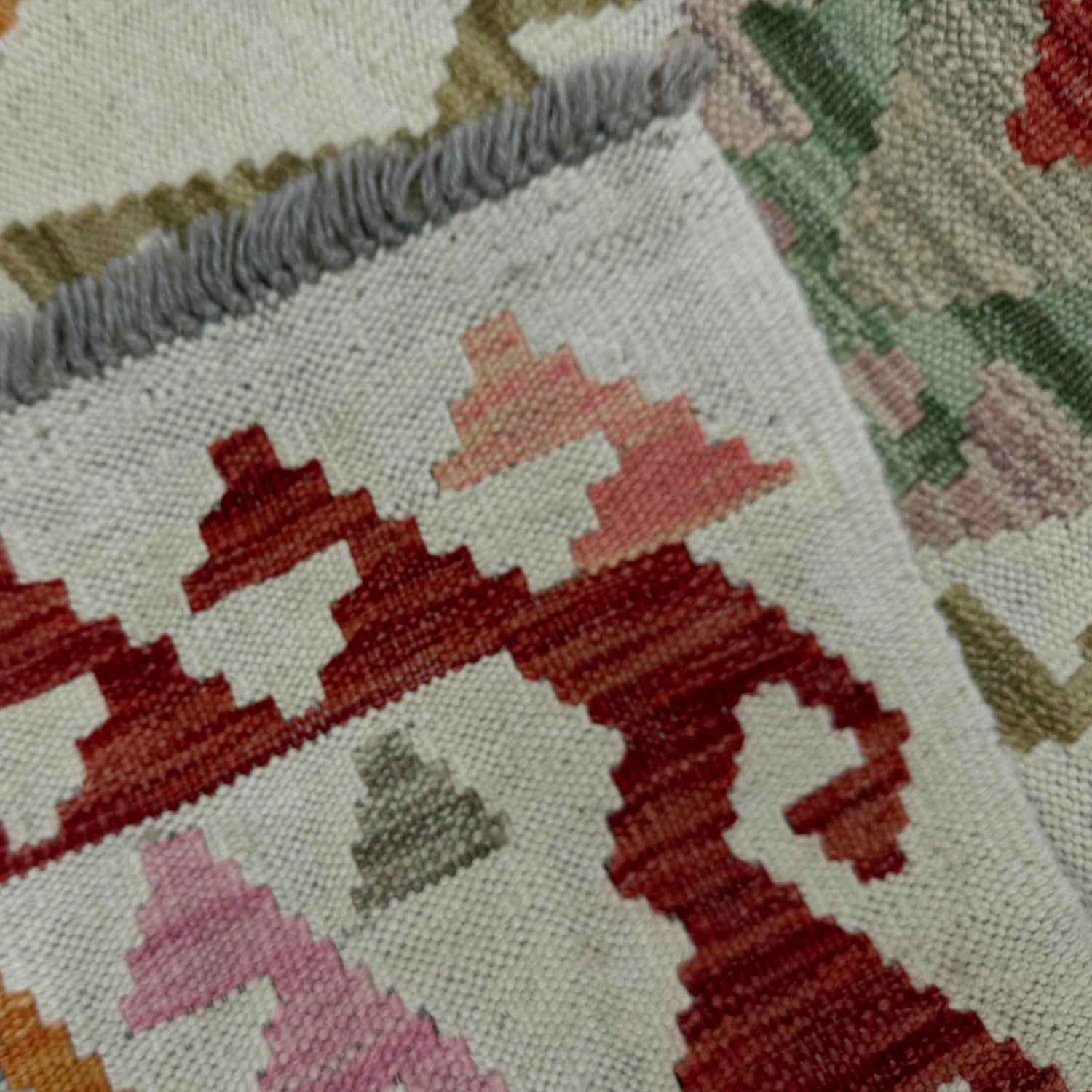 Hand Made Afghan Kilim Runner 2' 0" x 5' 8" ft / 60 x 172 cm - No. R38611