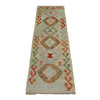 Hand Woven Wool Kelim Runner 1' 7" x 5' 6"  ft / 48 x 168 cm - No. R38612