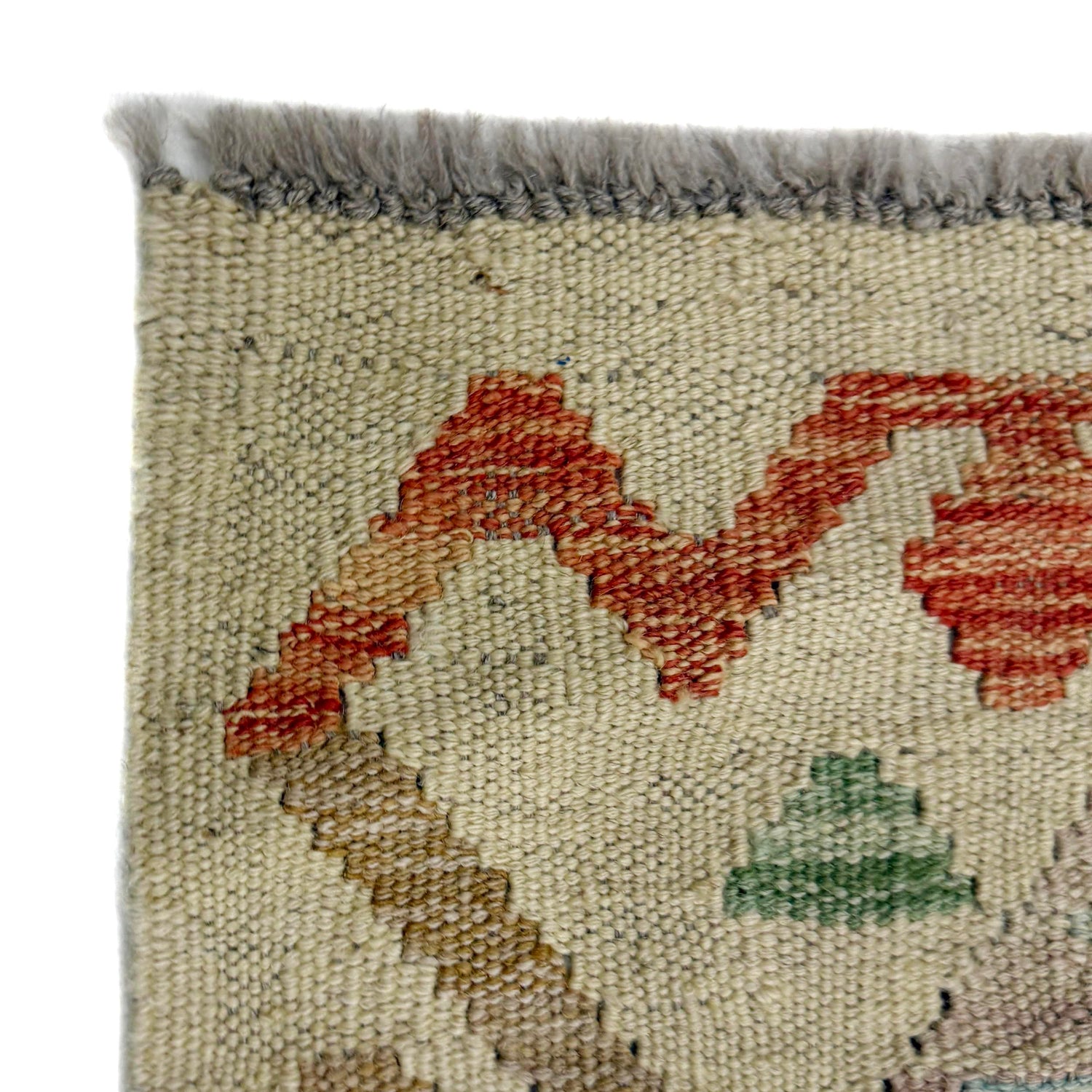 Hand Woven Wool Kelim Runner 1' 7" x 5' 6"  ft / 48 x 168 cm - No. R38612