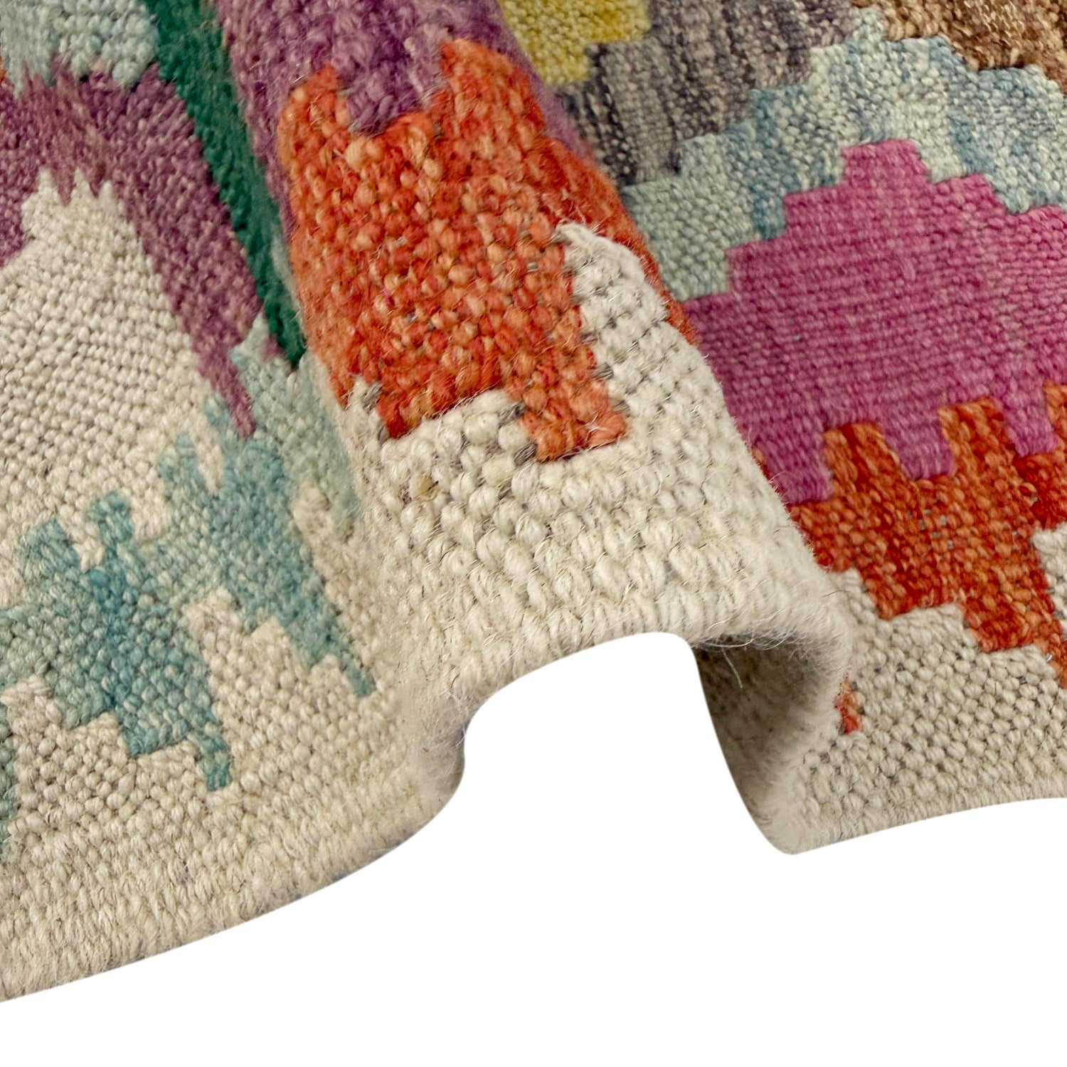 Handmade Vegetable Kilim 2' 5" x 3' 10" ft / 74 x 117 cm - No. R38616