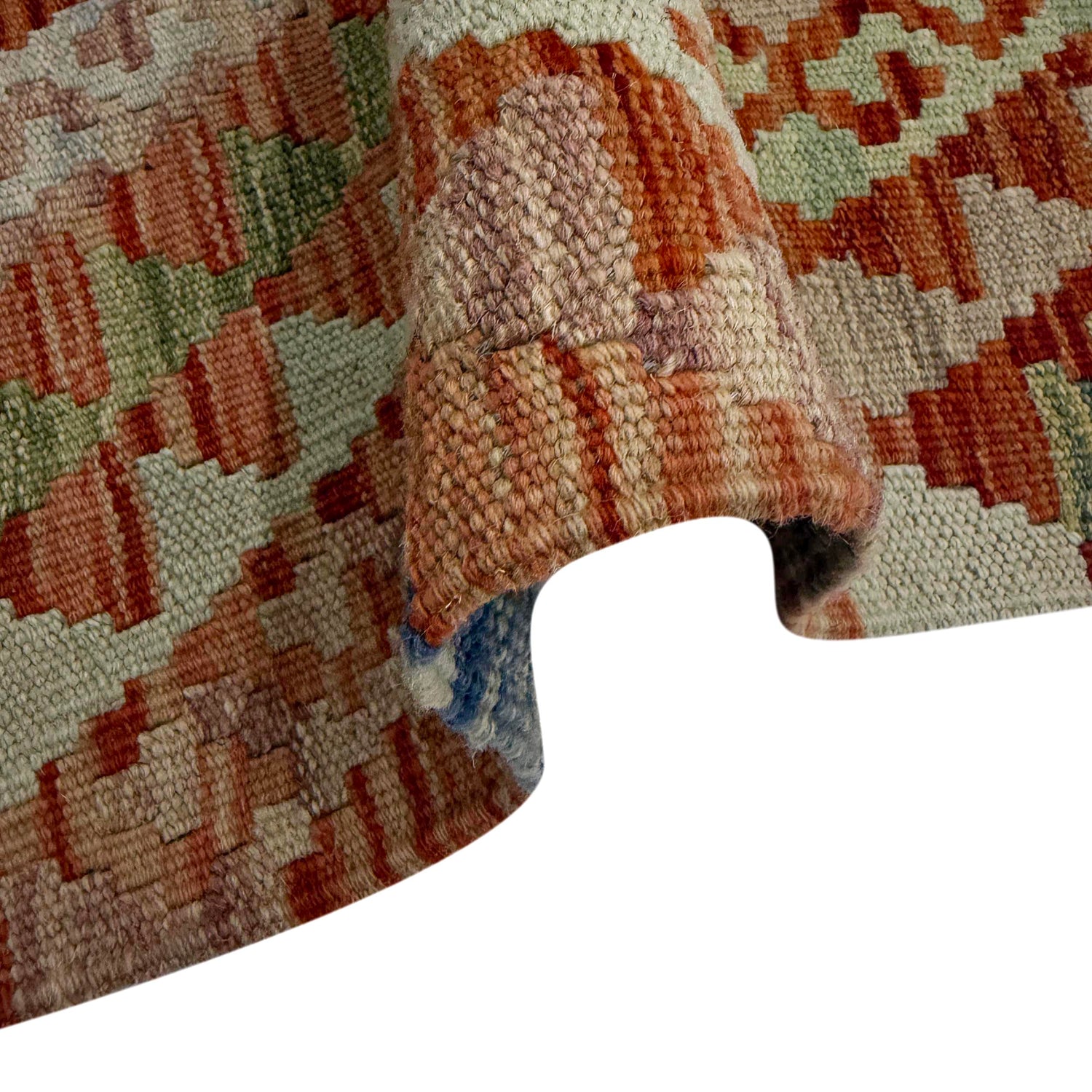 Hand Knotted Flatweave Kilim Runner 3' 1" x 10' 0" ft / 93 x 305 cm - No. R38620