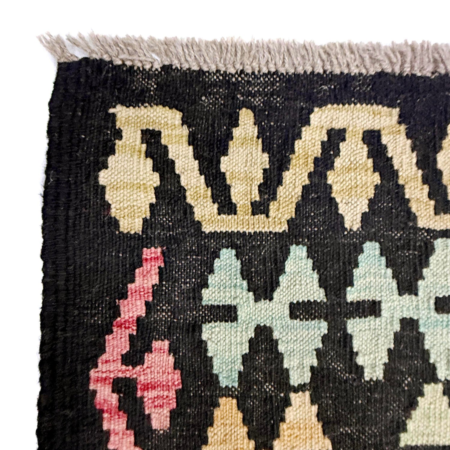 Hand Woven Wool Kelim 6' 7" x 9' 10" ft / 200 x 300 cm - No. R38621