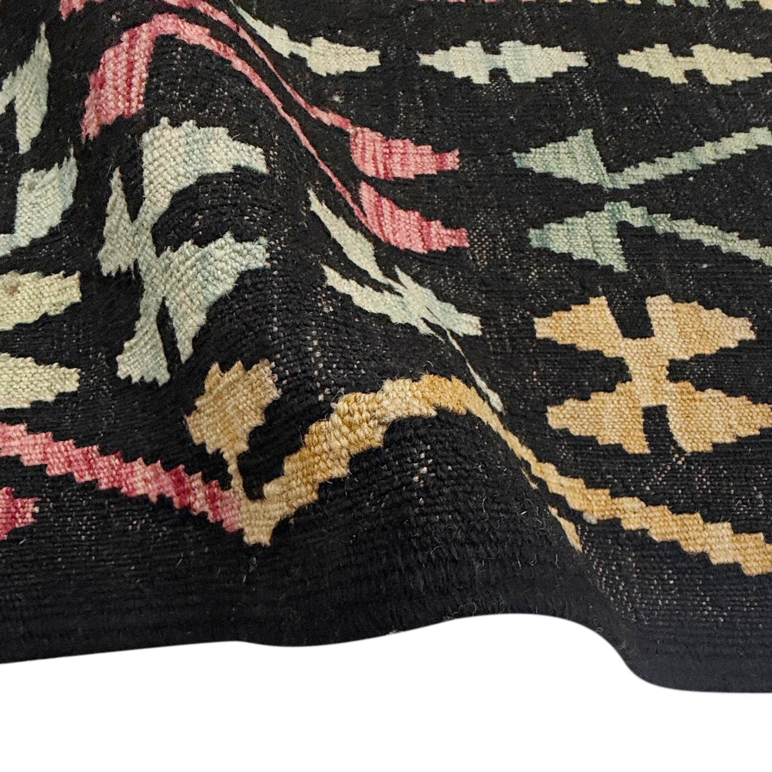 Hand Woven Wool Kelim 6' 7" x 9' 10" ft / 200 x 300 cm - No. R38621