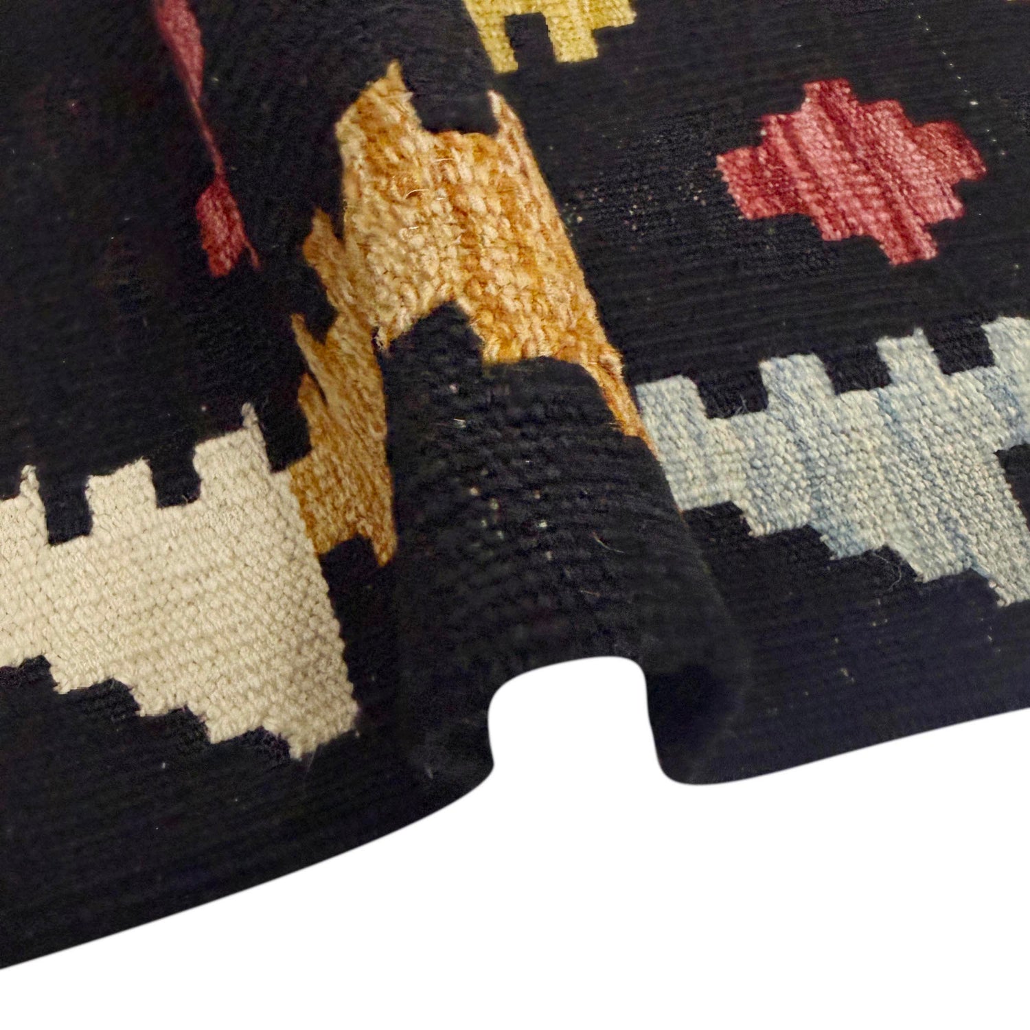Handmade Turkish Design Wool Kilim 6' 7" x 9' 10" ft / 200 x 300 cm - No. R38622