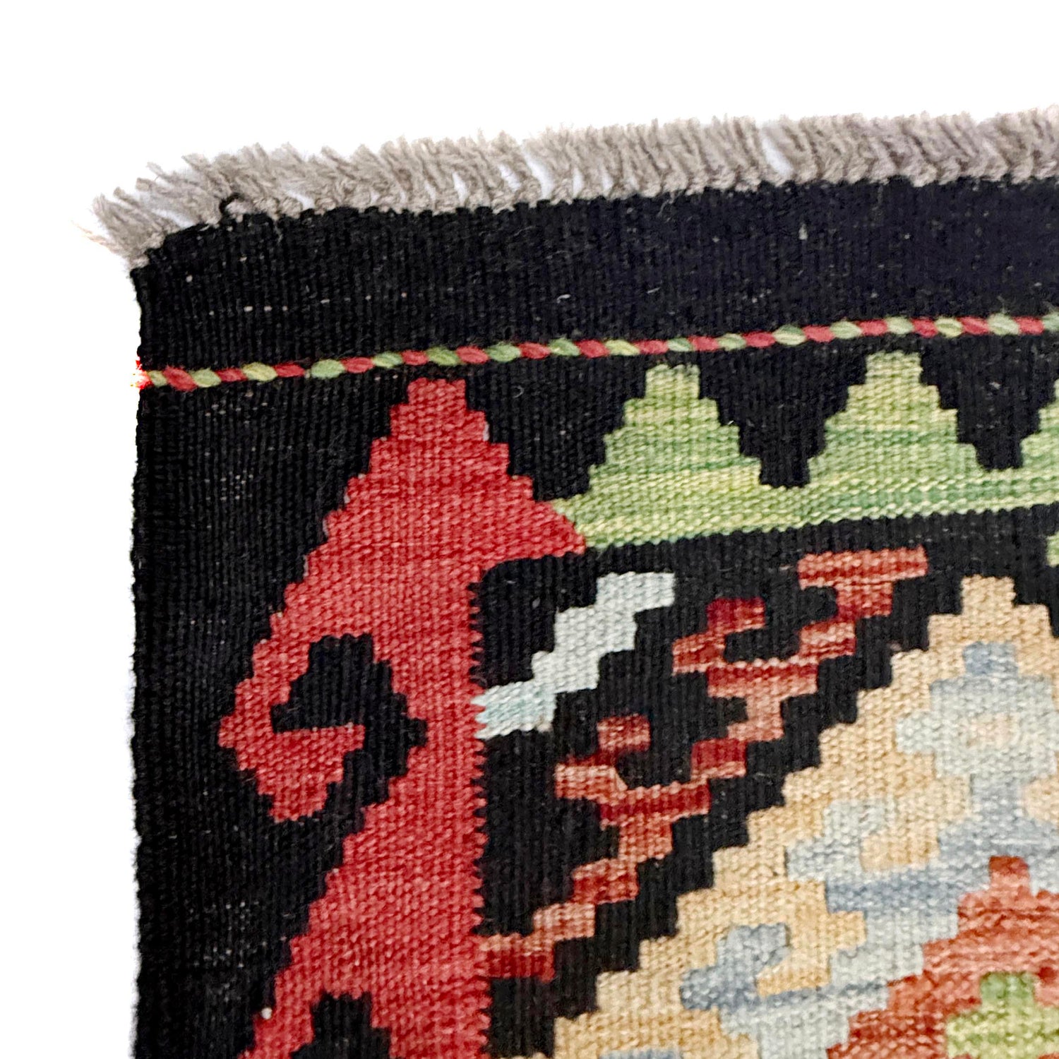 Hand Knotted Flatweave Kilim 6' 6" x 10' 0" ft / 198 x 305 cm - No. R38624
