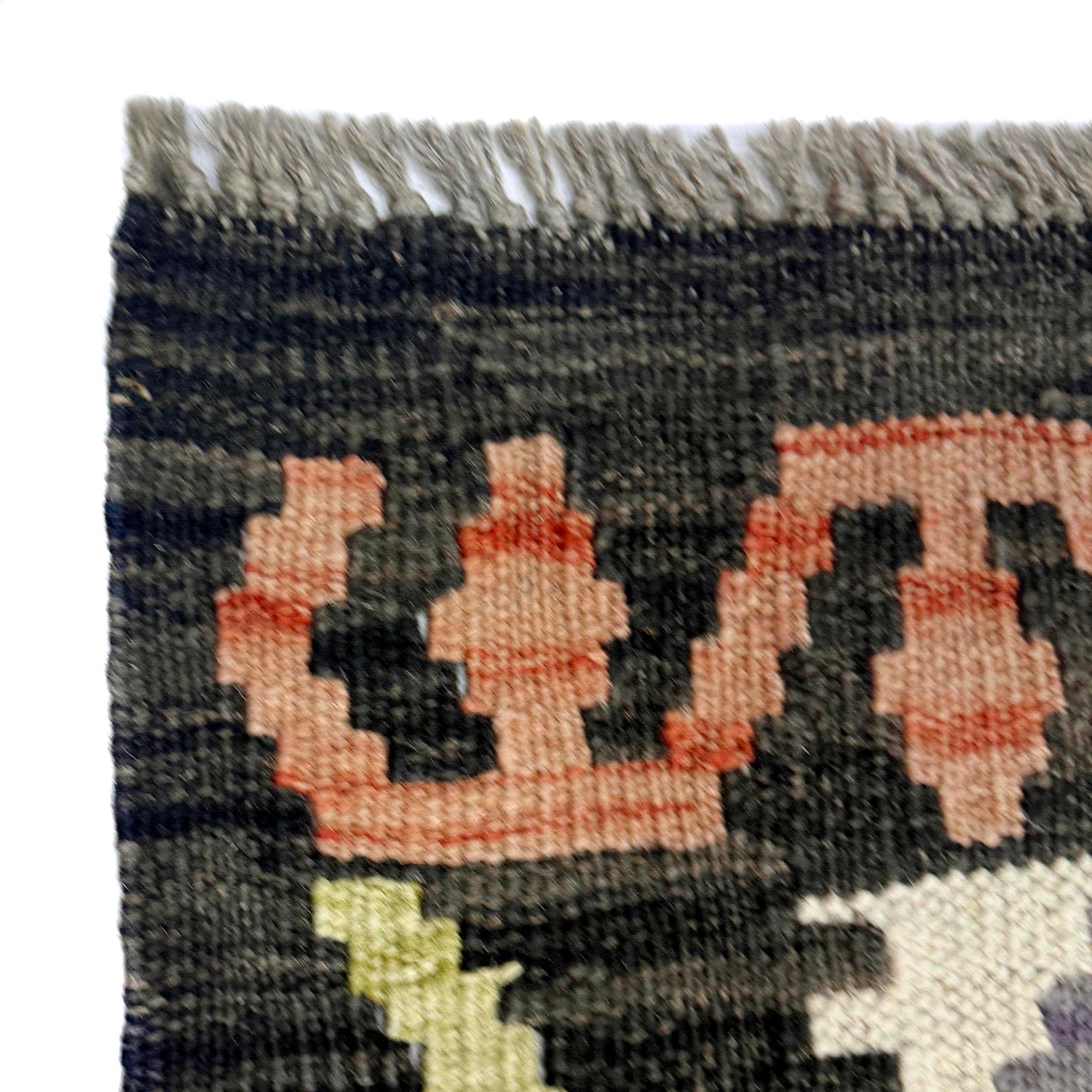 Handmade Afghan Vegetable Kilim 6' 8" x 9' 7" ft / 202 x 293 cm - No. R38626