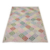 Multi Color ful Flat-Weave Wool Kilim 6' 7" x 9' 6" ft / 200 x 289 cm - No. R38629