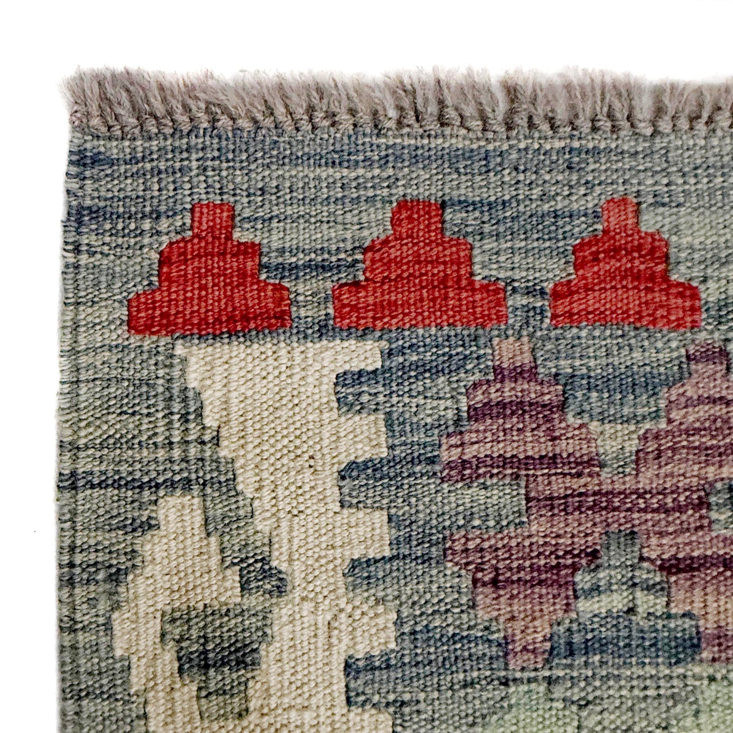Handmade Vegetable Kilim 6' 7" x 9' 6" ft / 201 x 290 cm - No. R38630