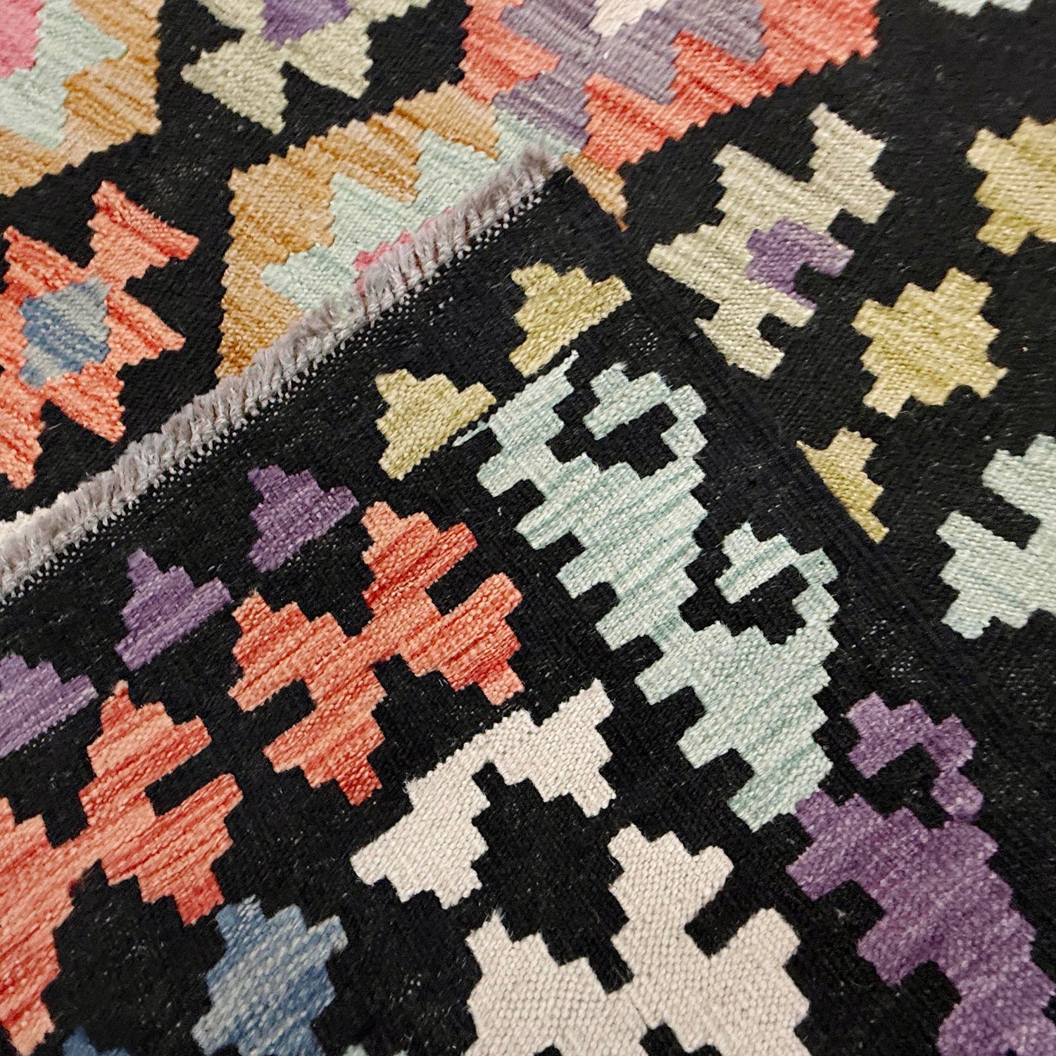 Handmade Vegetable Kilim 6' 6" x 9' 9" ft / 199 x 297 cm - No. R38631