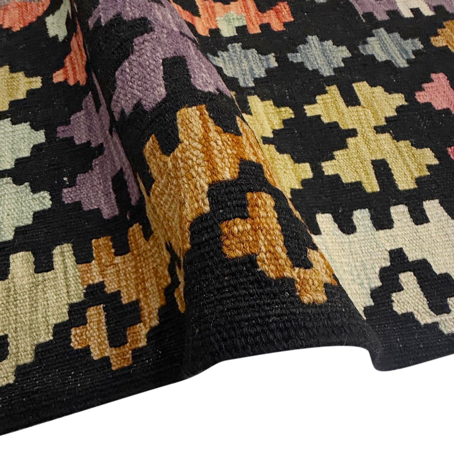 Handmade Vegetable Kilim 6' 6" x 9' 9" ft / 199 x 297 cm - No. R38631