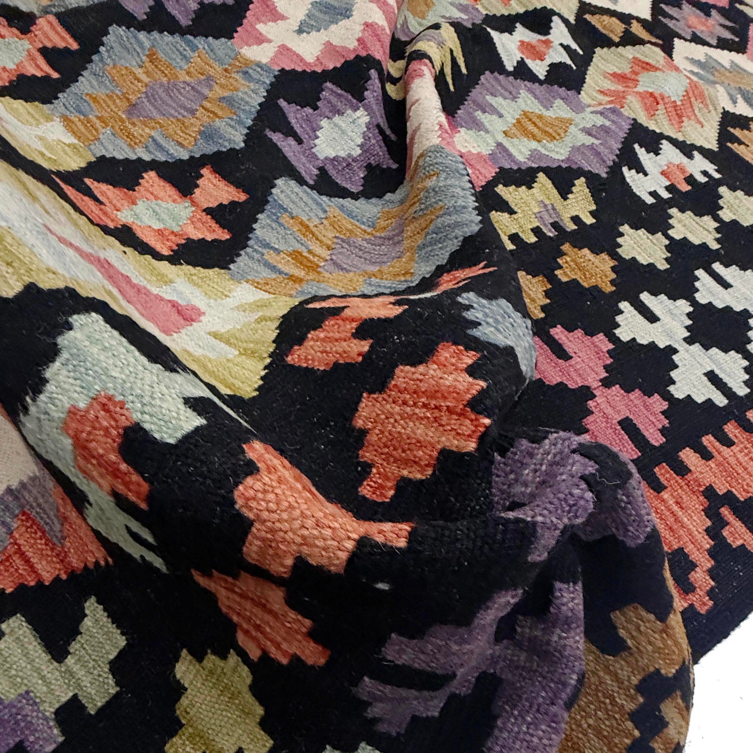 Handmade Vegetable Kilim 6' 6" x 9' 9" ft / 199 x 297 cm - No. R38631