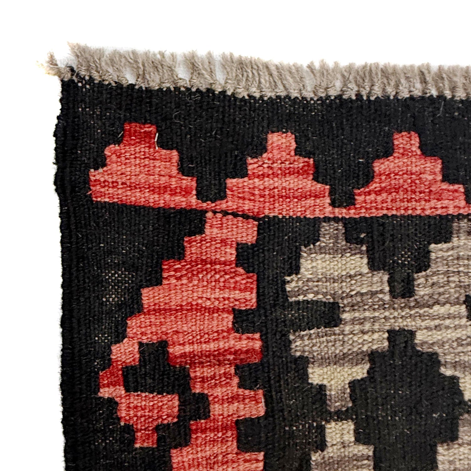 Hand Knotted Afghan Style Kilim 6' 8" x 9' 11" ft / 202 x 302 cm - No. R38635