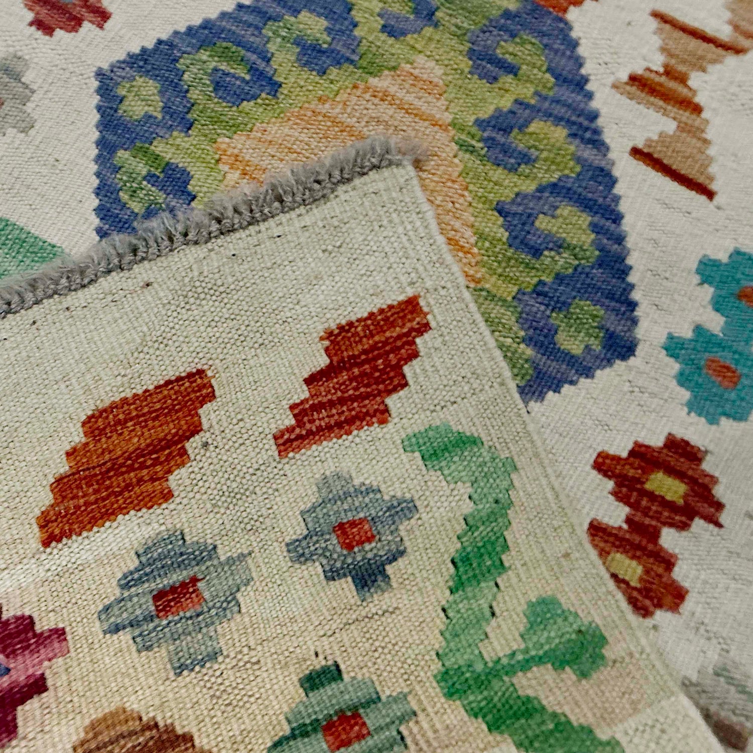 Hand Made Afghan Kilim Runner 2' 1" x 5' 10" ft / 64 x 178 cm - No. R38638