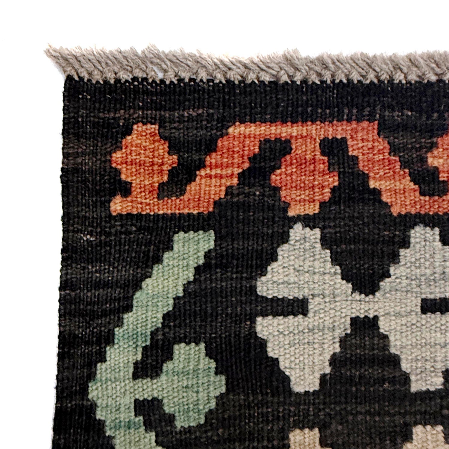 Hand Knotted Flatweave Kilim 6' 10" x 9' 9" ft / 208 x 298 cm - No. R38642