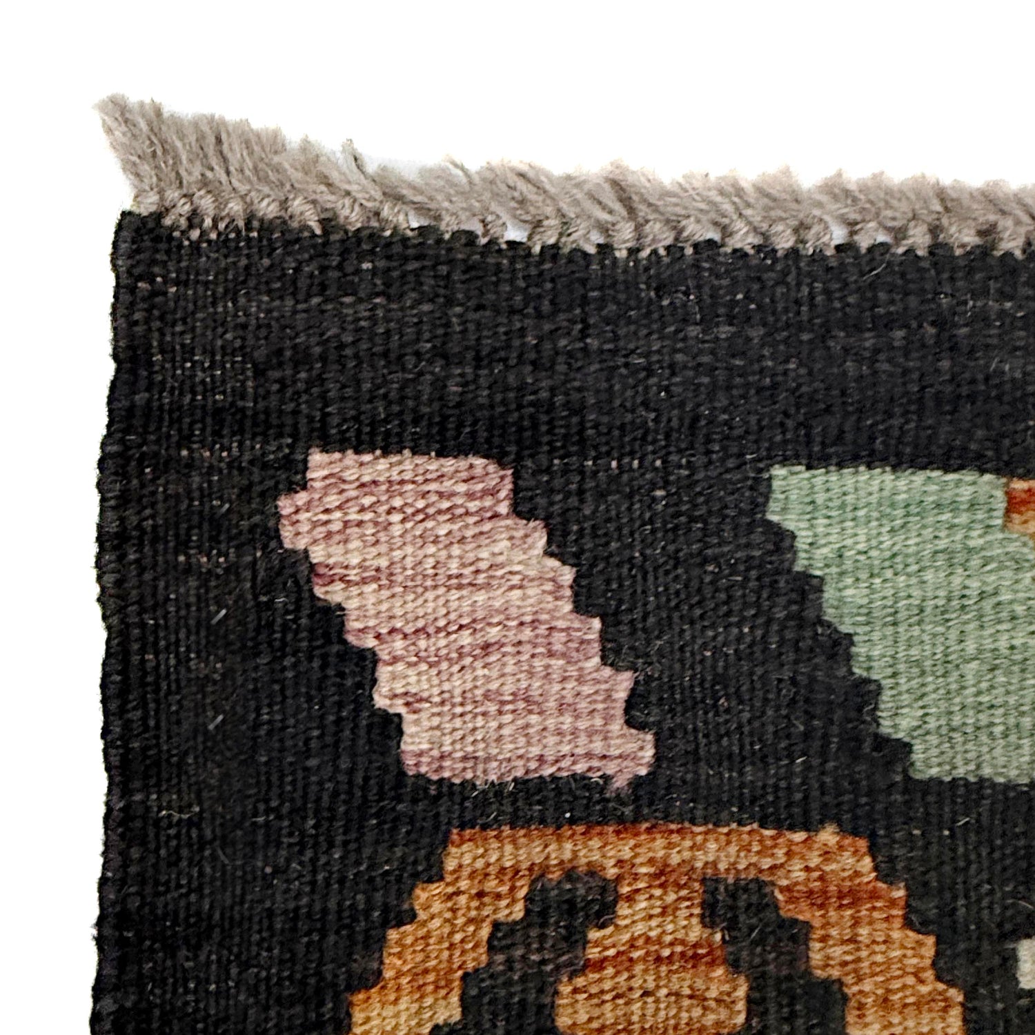 Handmade Afghan Vegetable Kilim 6' 7" x 9' 9" ft / 201 x 296 cm - No. R38643