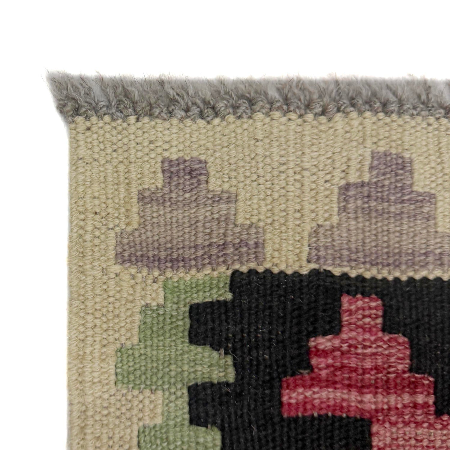 Short Kilim Runner 2' 7" x 6' 7" ft / 78 x 200 cm - No. R38644