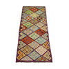 Multi Color ful Flat-Weave Wool Kilim Runner 2' 7" x 6' 7" ft / 79 x 200 cm - No. R38645