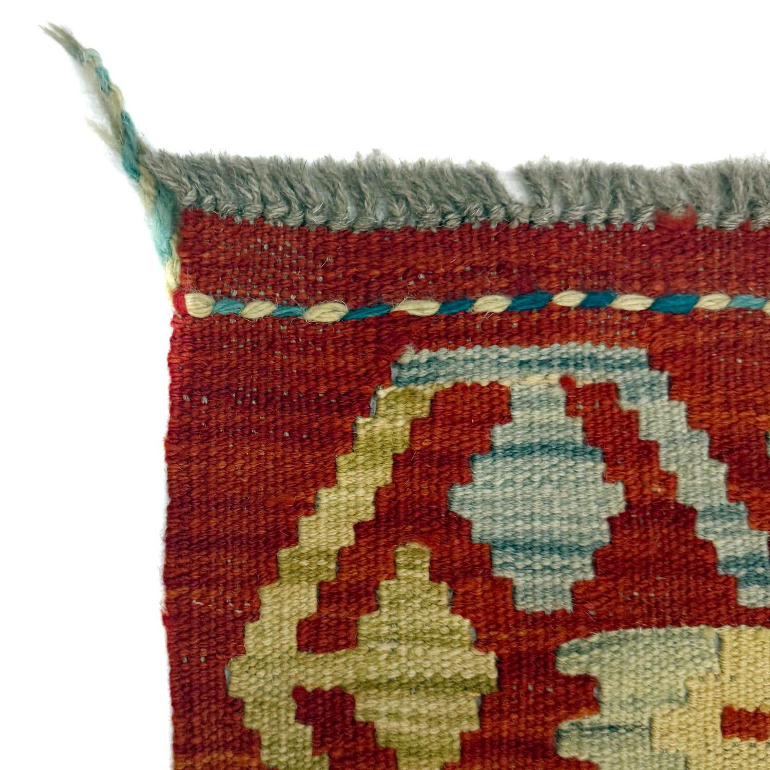 Handmade Afghan Vegetable Kilim Runner 2' 7" x 9' 10" ft / 80 x 300 cm - No. R38646