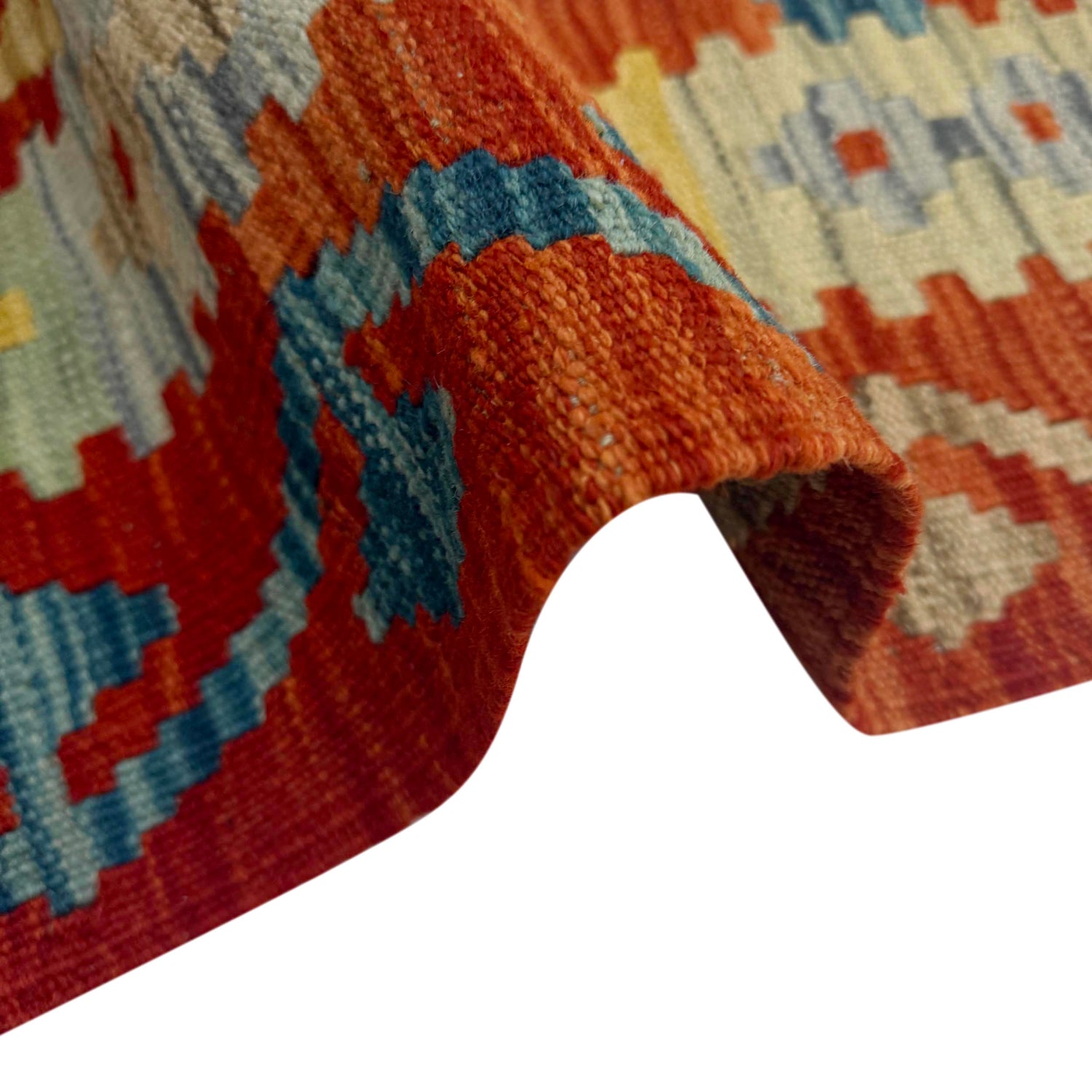 Handmade Afghan Vegetable Kilim Runner 2' 7" x 9' 10" ft / 80 x 300 cm - No. R38646