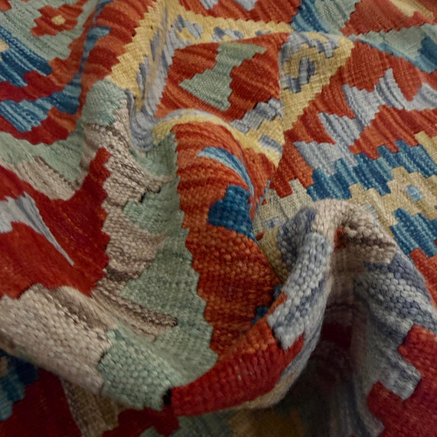 Handmade Afghan Vegetable Kilim Runner 2' 7" x 9' 10" ft / 80 x 300 cm - No. R38646