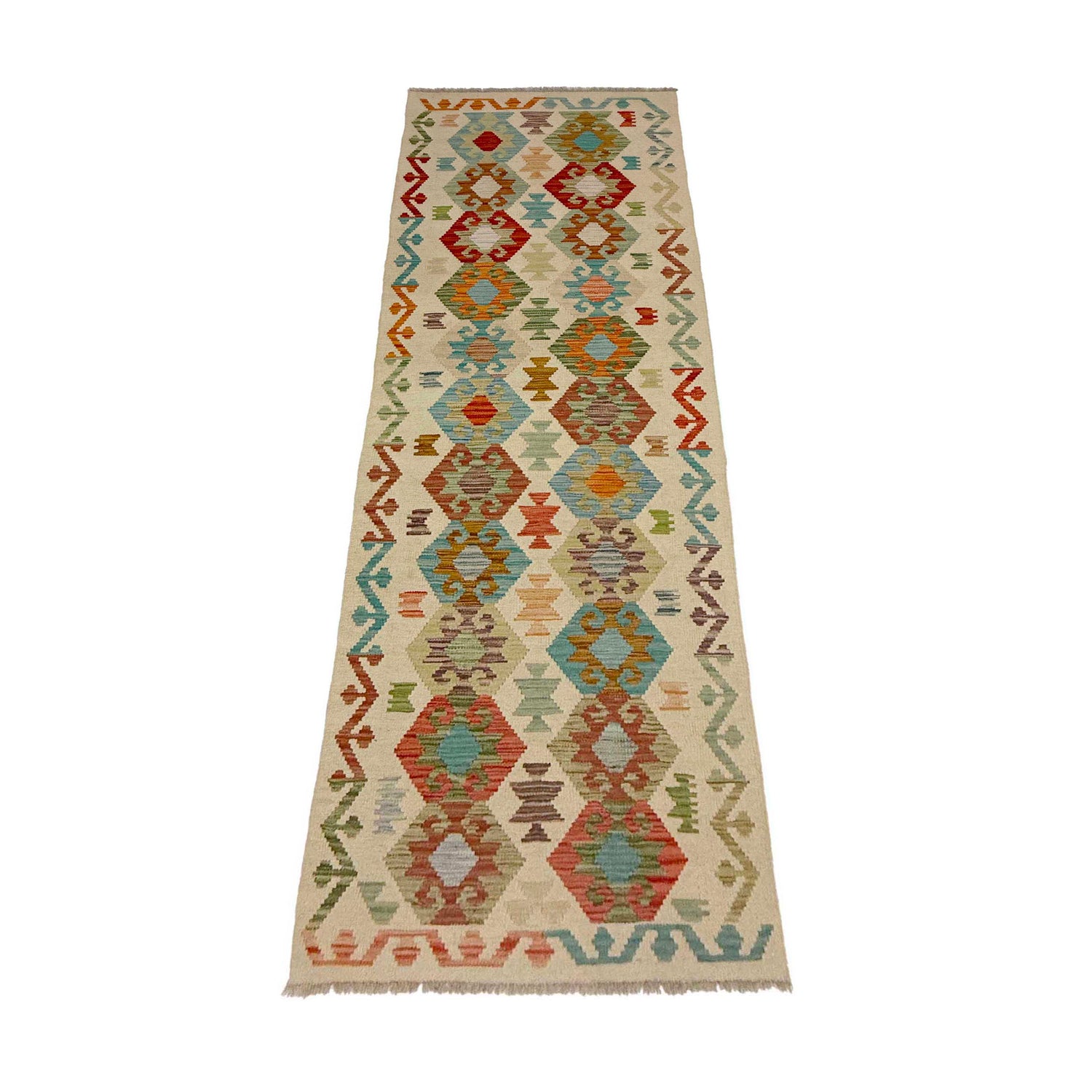 Long Kilim Runner 2' 7" x 9' 6" ft / 80 x 290 cm - No. R38654