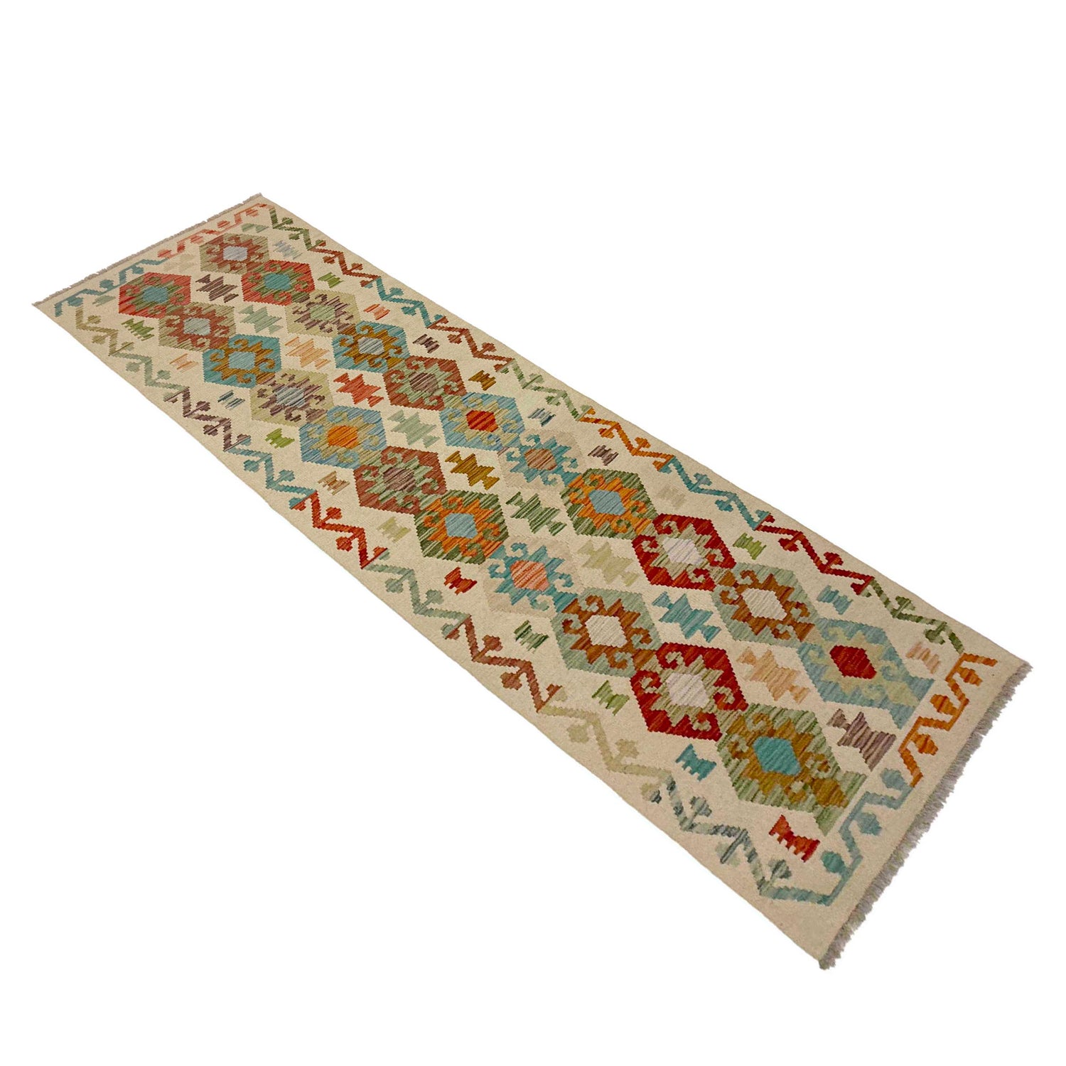 Long Kilim Runner 2' 7" x 9' 6" ft / 80 x 290 cm - No. R38654
