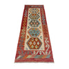 Multi Color ful Flat-Weave Wool Kilim Runner 2' 0" x 5' 10" ft / 61 x 179 cm - No. R38657