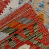 Multi Color ful Flat-Weave Wool Kilim Runner 2' 0" x 5' 10" ft / 61 x 179 cm - No. R38657