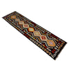 Multi Color ful Flat-Weave Wool Kilim Runner 2' 7" x 9' 10" ft / 79 x 300 cm - No. R38659
