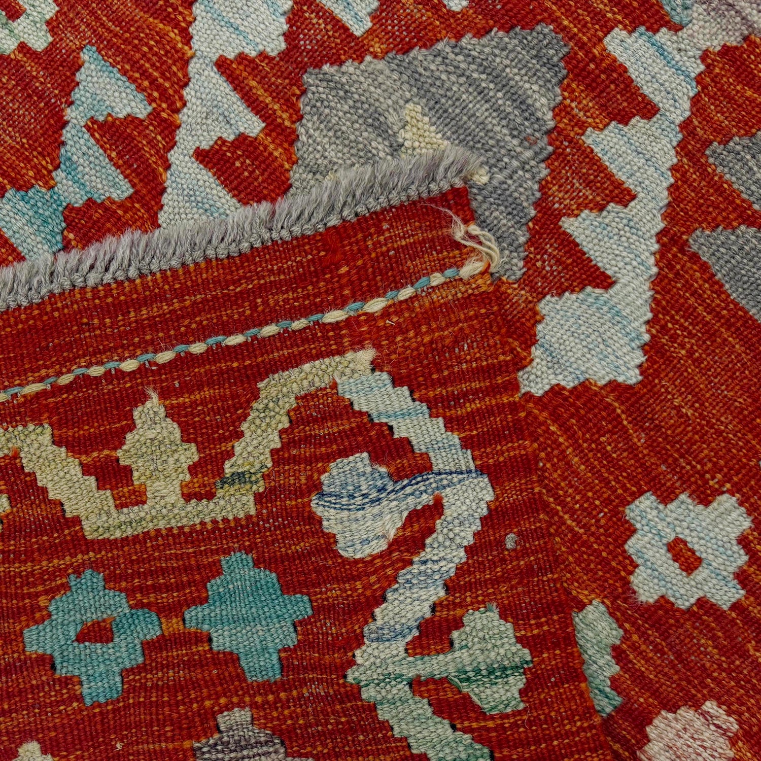 Handmade Vegetable Kelim Runner 2' 1" x 5' 2"  ft / 64 x 158 cm - No. R38660