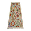 Handmade Turkish Design Wool Kilim Runner 2' 5" x 7' 1" ft / 73 x 217 cm - No. R38664