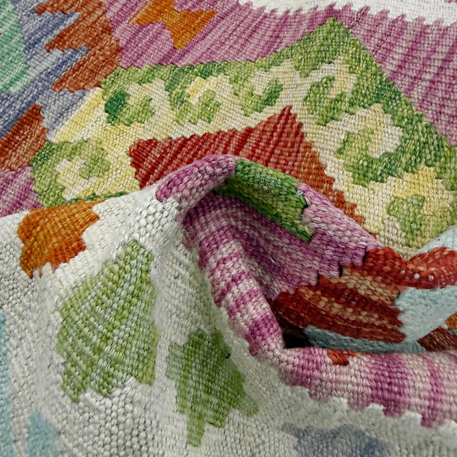 Short Chobi Kilim Runner 2' 5" x 5' 9" ft / 73 x 176 cm - No. R38665