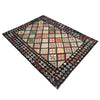 Hand Woven Wool Kelim 6' 7" x 9' 8" ft / 201 x 295 cm - No. R38666