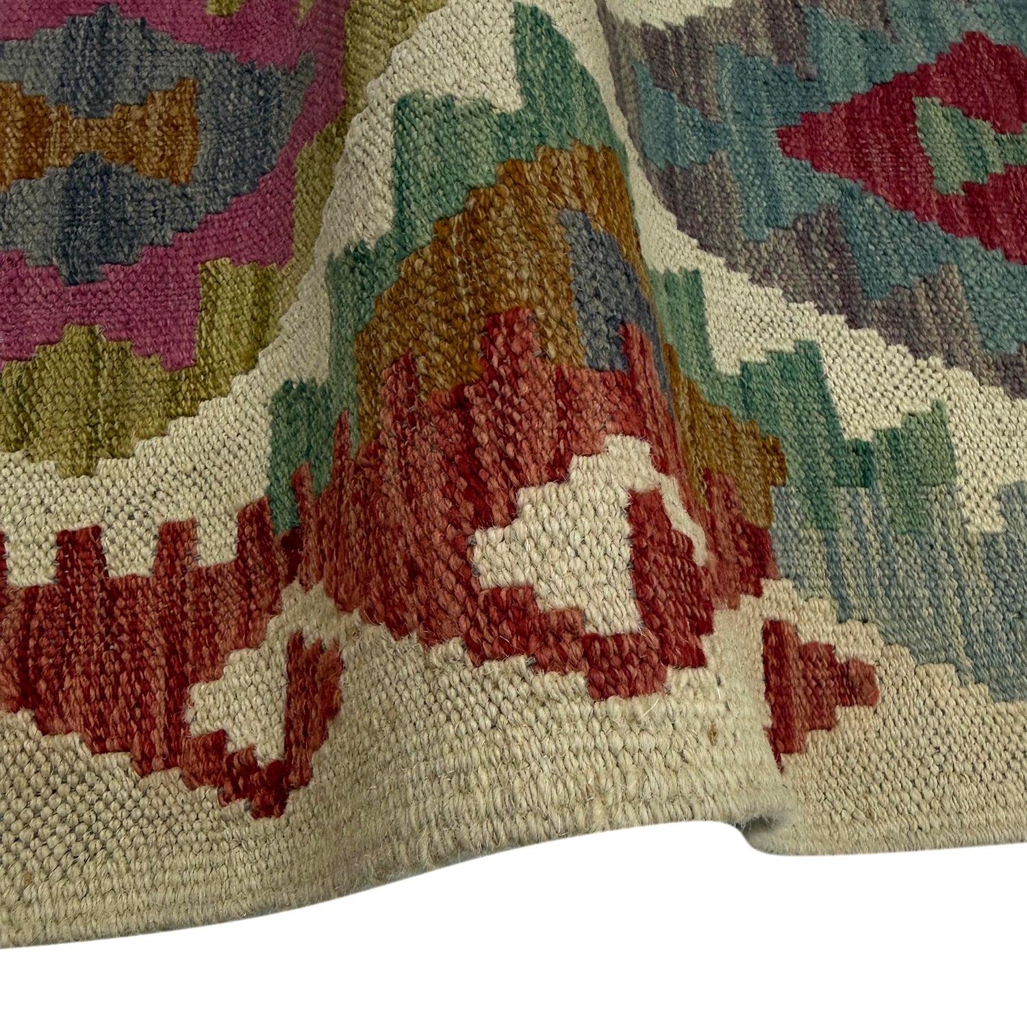 Handmade Vegetable Kelim Runner 2' 6" x 9' 10" ft / 75 x 300 cm - No. R38668
