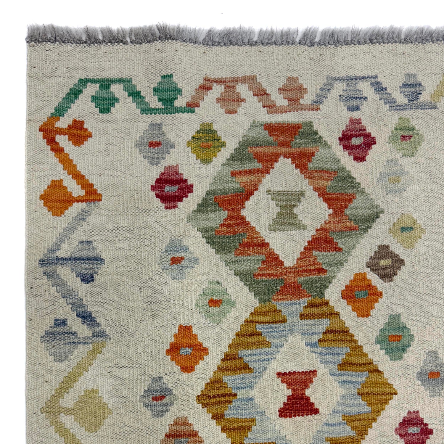 Hand Knotted Flatweave Kilim Runner 2' 2" x 5' 11" ft / 66 x 180 cm - No. R38669